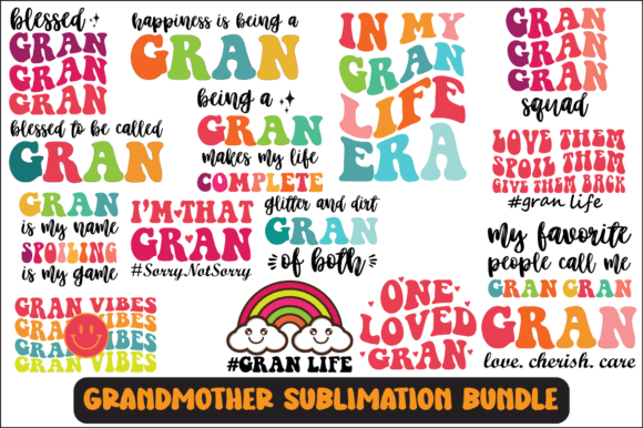 Grandma Svg Sublimation Design Bundle