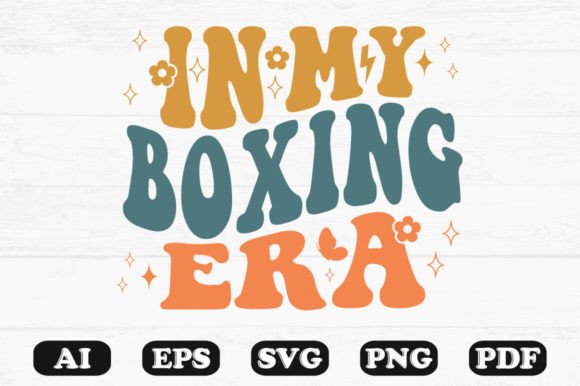 In My Boxing Era Retro Wavy Svg T-shirt