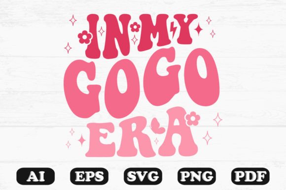 In My Gogo Era Retro Wavy Svg T-shirt
