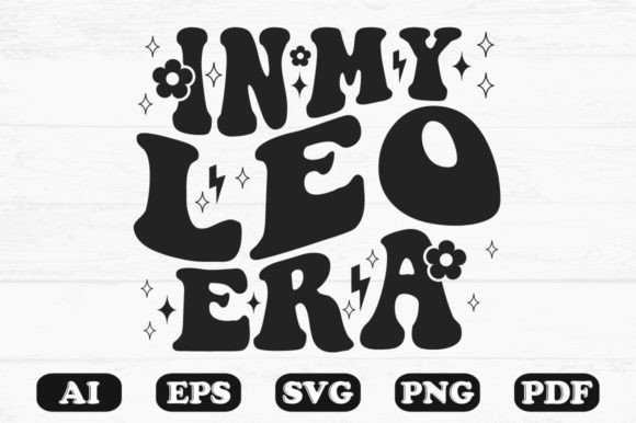 In My Leo Era Retro Wavy Svg T-shirt