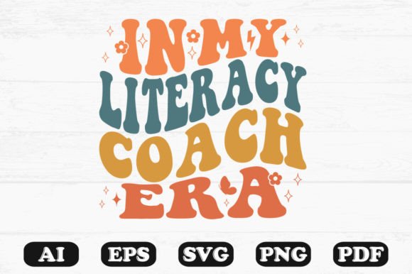 In My Literacy Coach Era Retro Wavy Svg