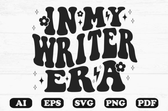 In My Writer Era Retro Wavy Svg T-shirt